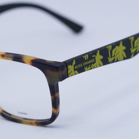 🕶️ New Hugo Boss BO 0262/F TBB  Eyeglasses - Yellow Havana Frame - Picture 6 of 13